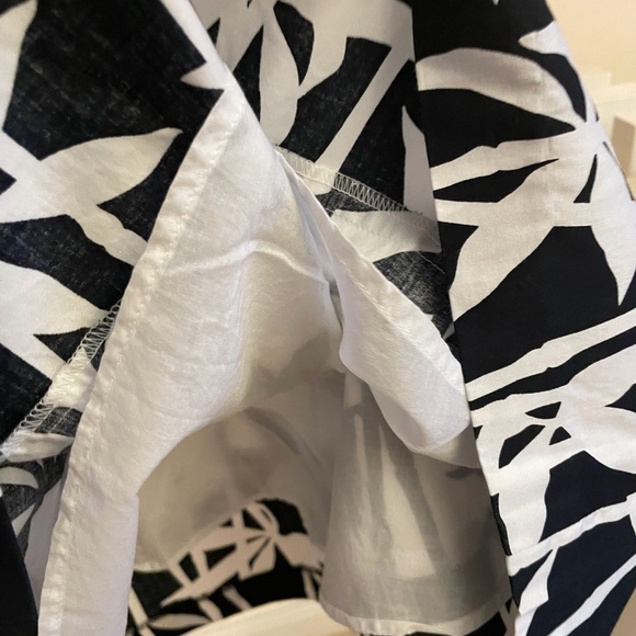 Jones of New York skirt gored blk white size 14 - Picture 9 of 9